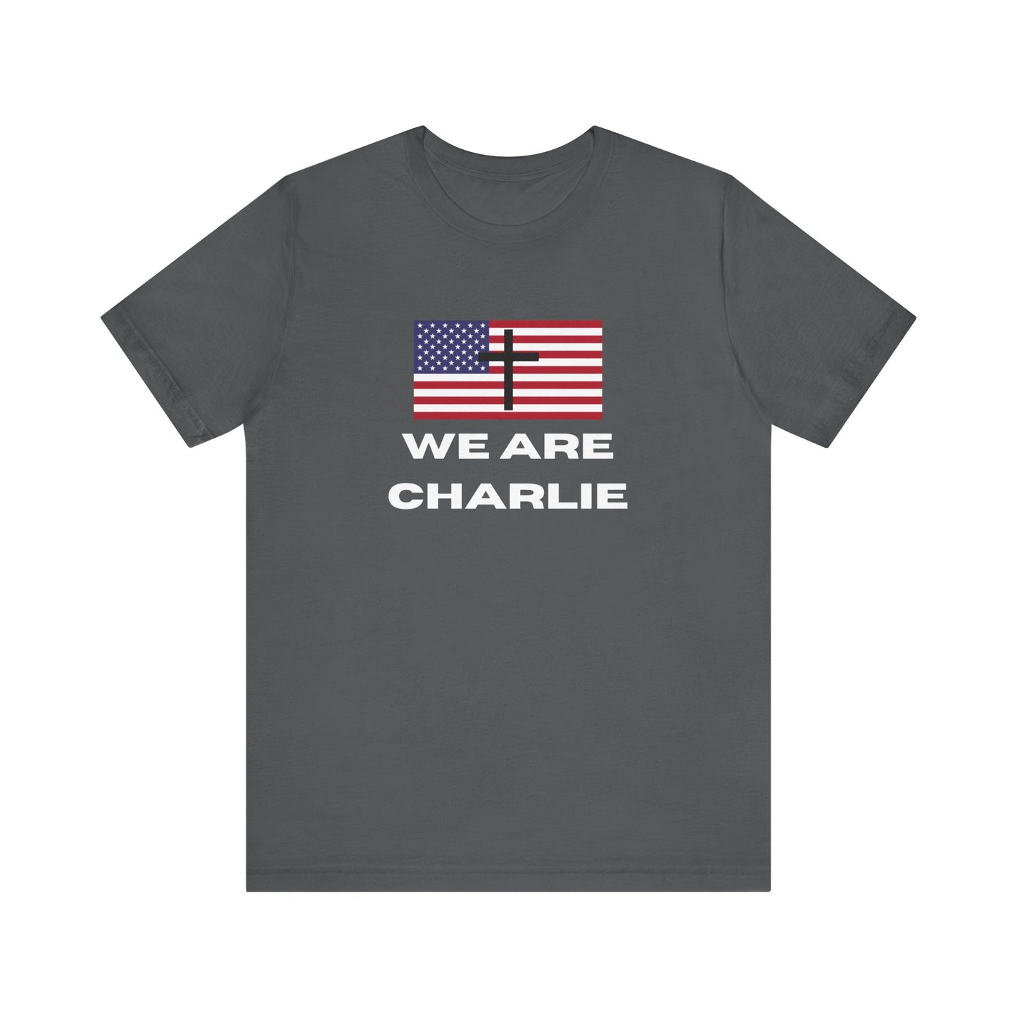 Christian American Flag Tee, Faith T-Shirt, Patriotic Shirt, Religious Gift, Charlie Kirk Memorial Shirt, Unisex Casual Top