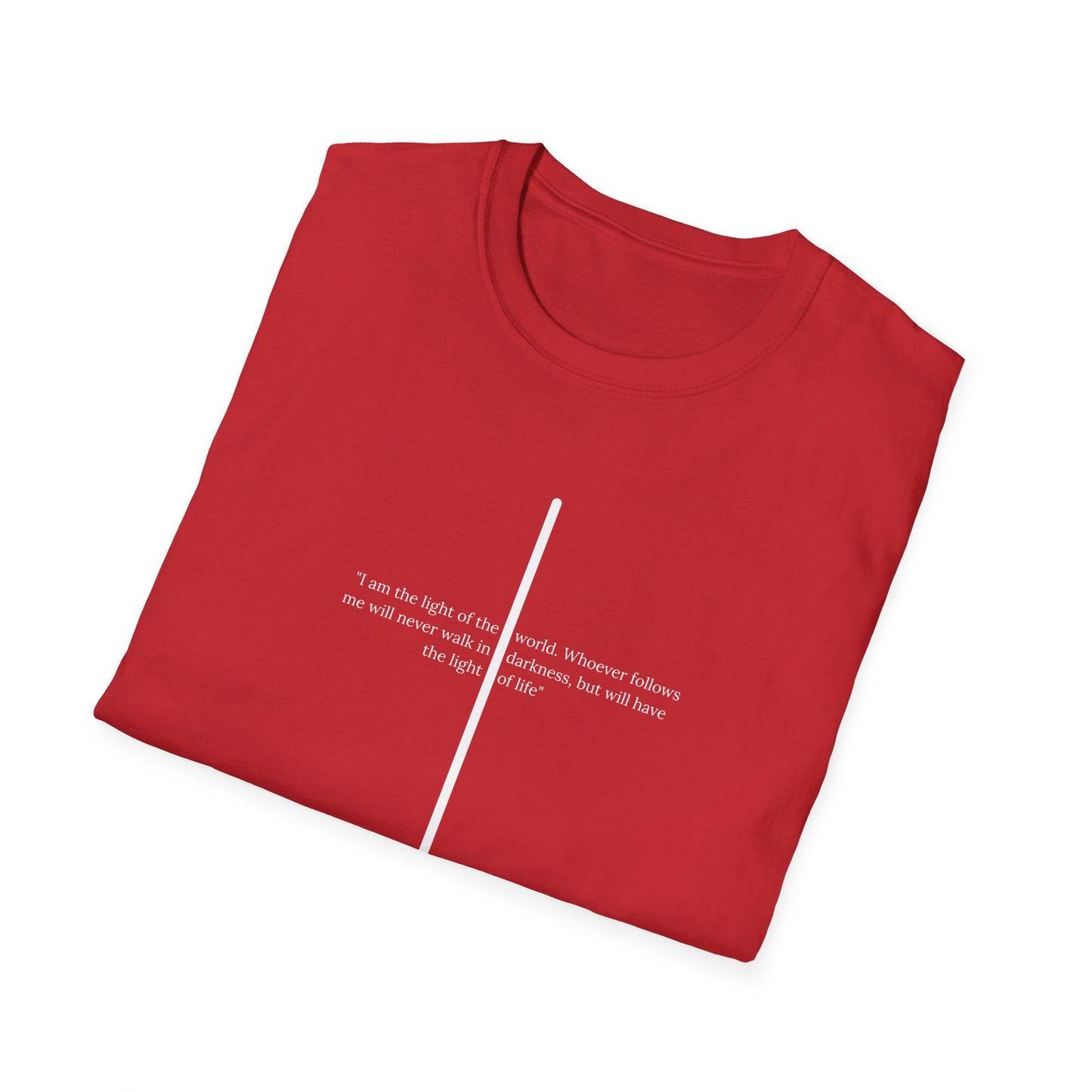 Light of The World Cross T shirt (John 8:12)
