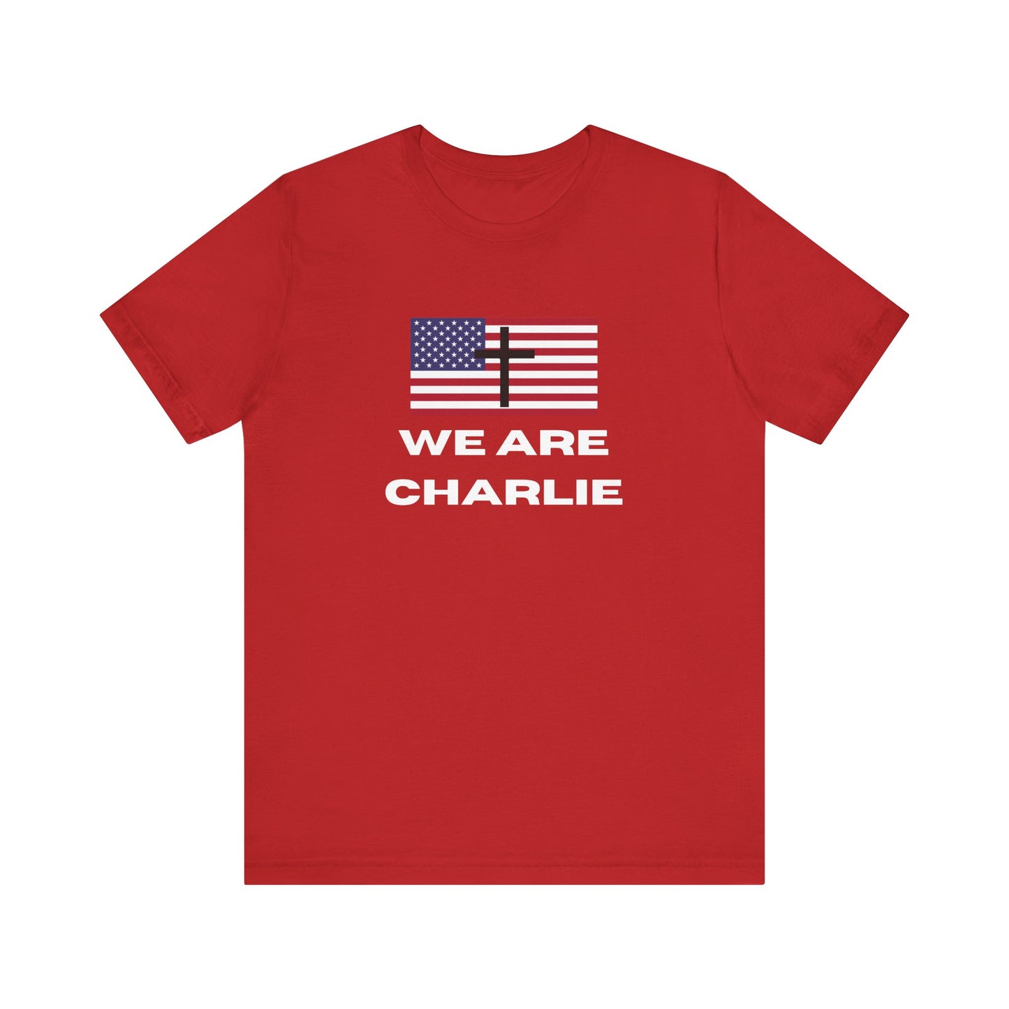 Christian American Flag Tee, Faith T-Shirt, Patriotic Shirt, Religious Gift, Charlie Kirk Memorial Shirt, Unisex Casual Top