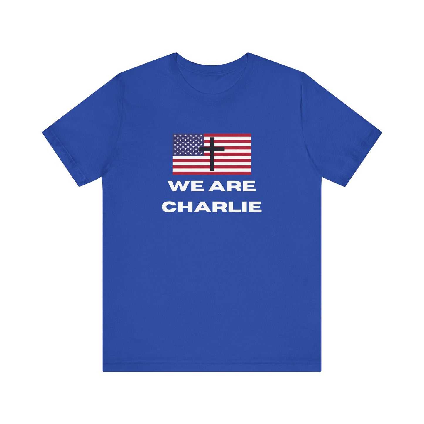 Christian American Flag Tee, Faith T-Shirt, Patriotic Shirt, Religious Gift, Charlie Kirk Memorial Shirt, Unisex Casual Top