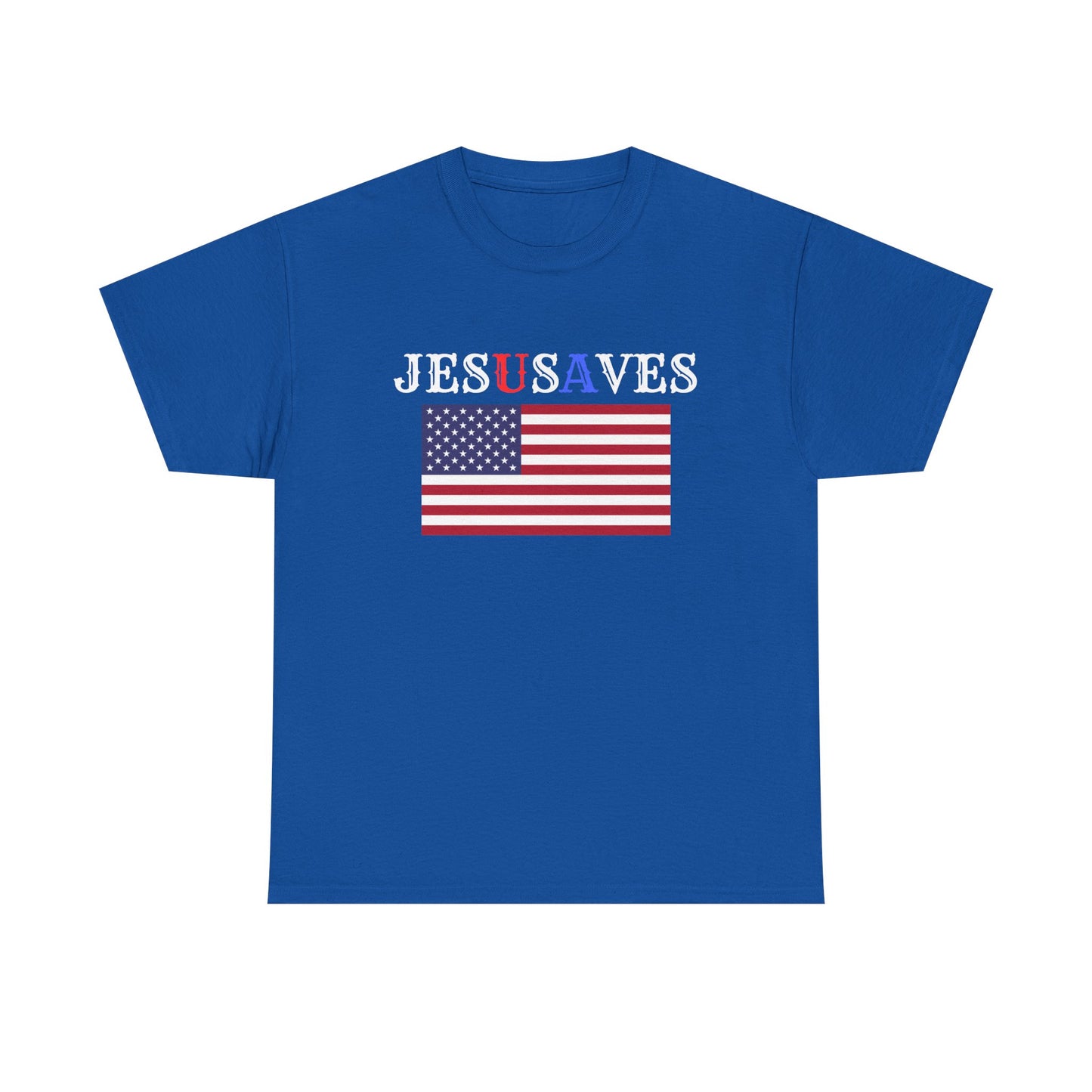 Patriotic Unisex Heavy Cotton Tee | USA Flag Graphic Shirt, Christian Witness wear, gift