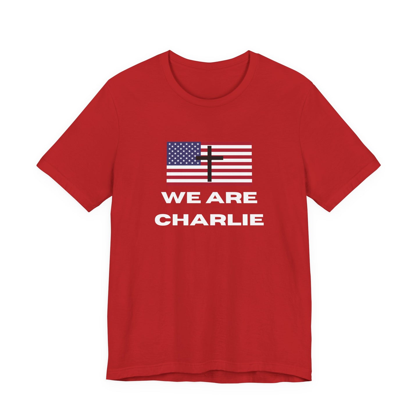 Christian American Flag Tee, Faith T-Shirt, Patriotic Shirt, Religious Gift, Charlie Kirk Memorial Shirt, Unisex Casual Top