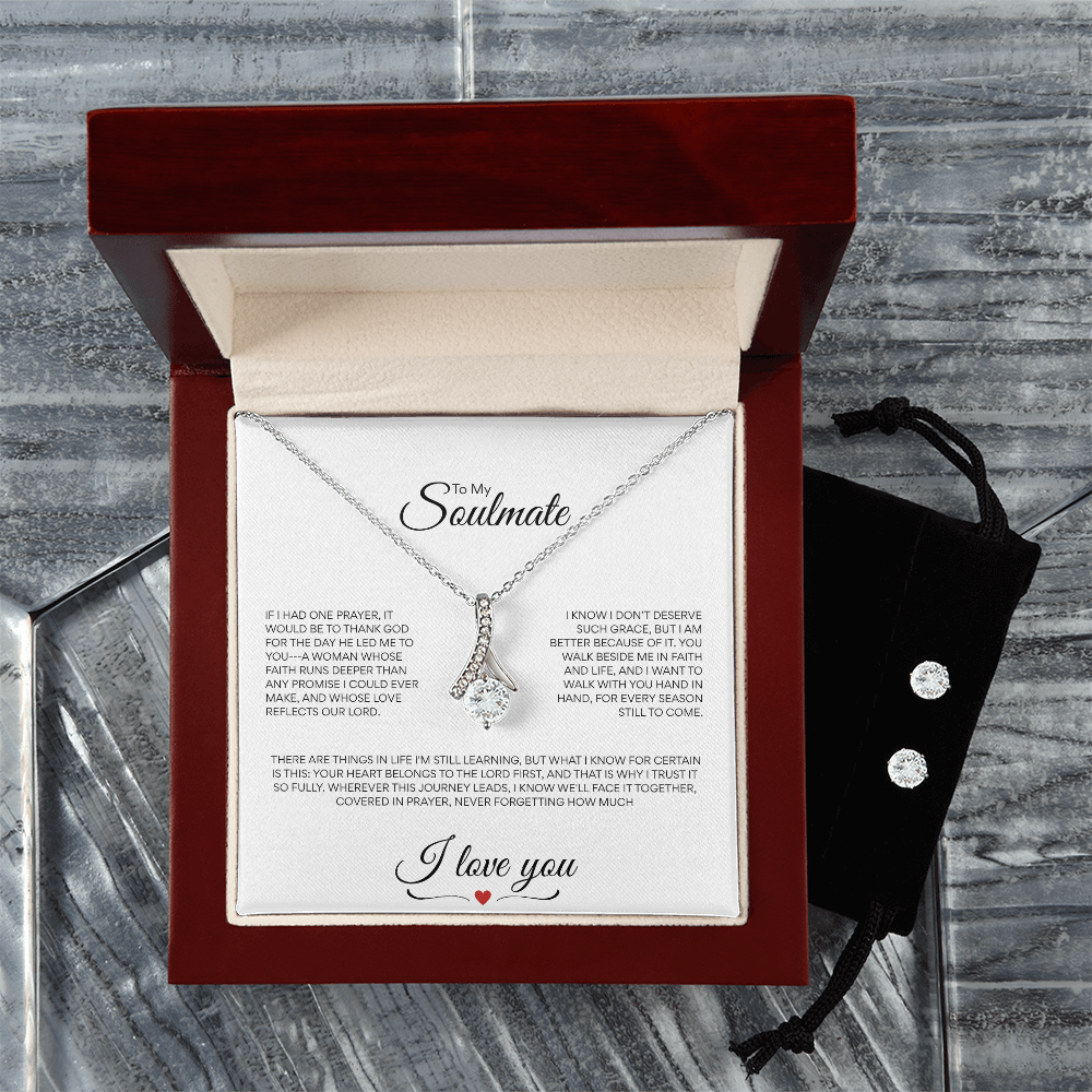 Alluring Cubic Zirconia Necklace and Earrings set