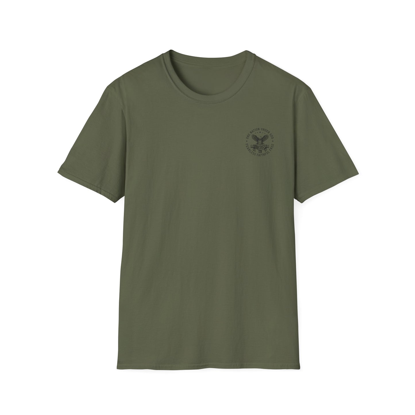 American Eagle Chest Logo T-Shirt — Minimalist Patriotic Graphic Tee