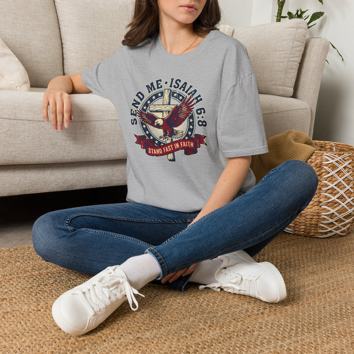Send Me Isaiah 6:8 Christian Faith T Shirt