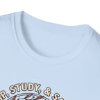 Sip, Study & Savor Coffee and Bible Lover T Shirt