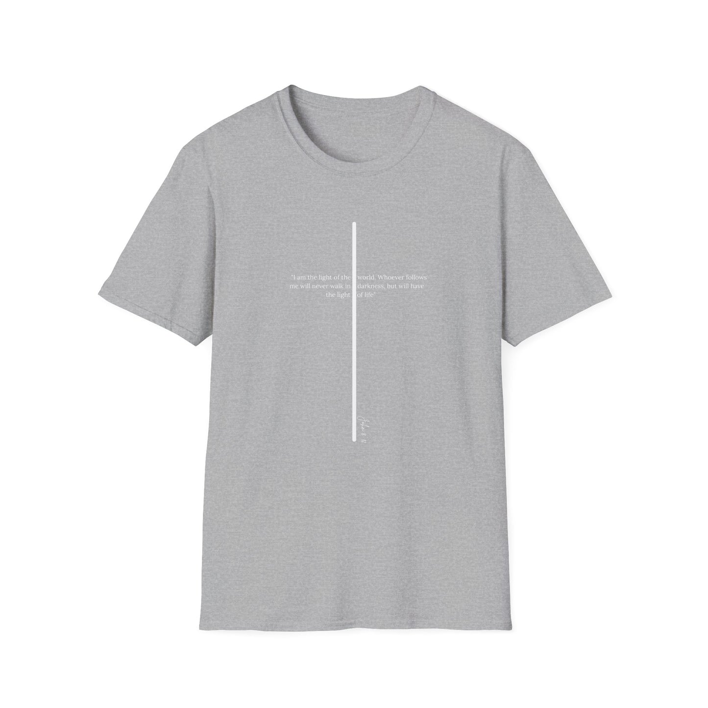 Light of The World Cross T shirt (John 8:12)