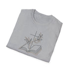 Your Story Still Being Written Inspirational Bible and Flowers T-Shirt