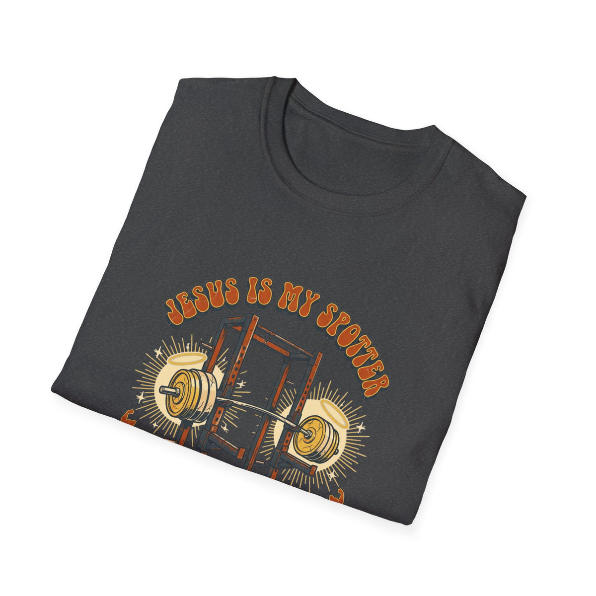 Jesus Is My Spotter Weight Lifting T Shirt