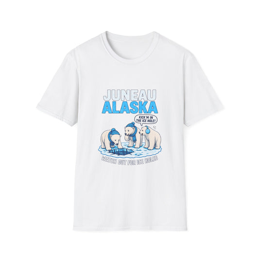Juneau Alaska Polar Bear Souvenir T-Shirt — Cute Arctic Wildlife Design