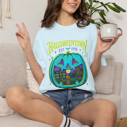 Halloweentown Pumpkin Tee — Retro Halloween Graphic T-Shirt