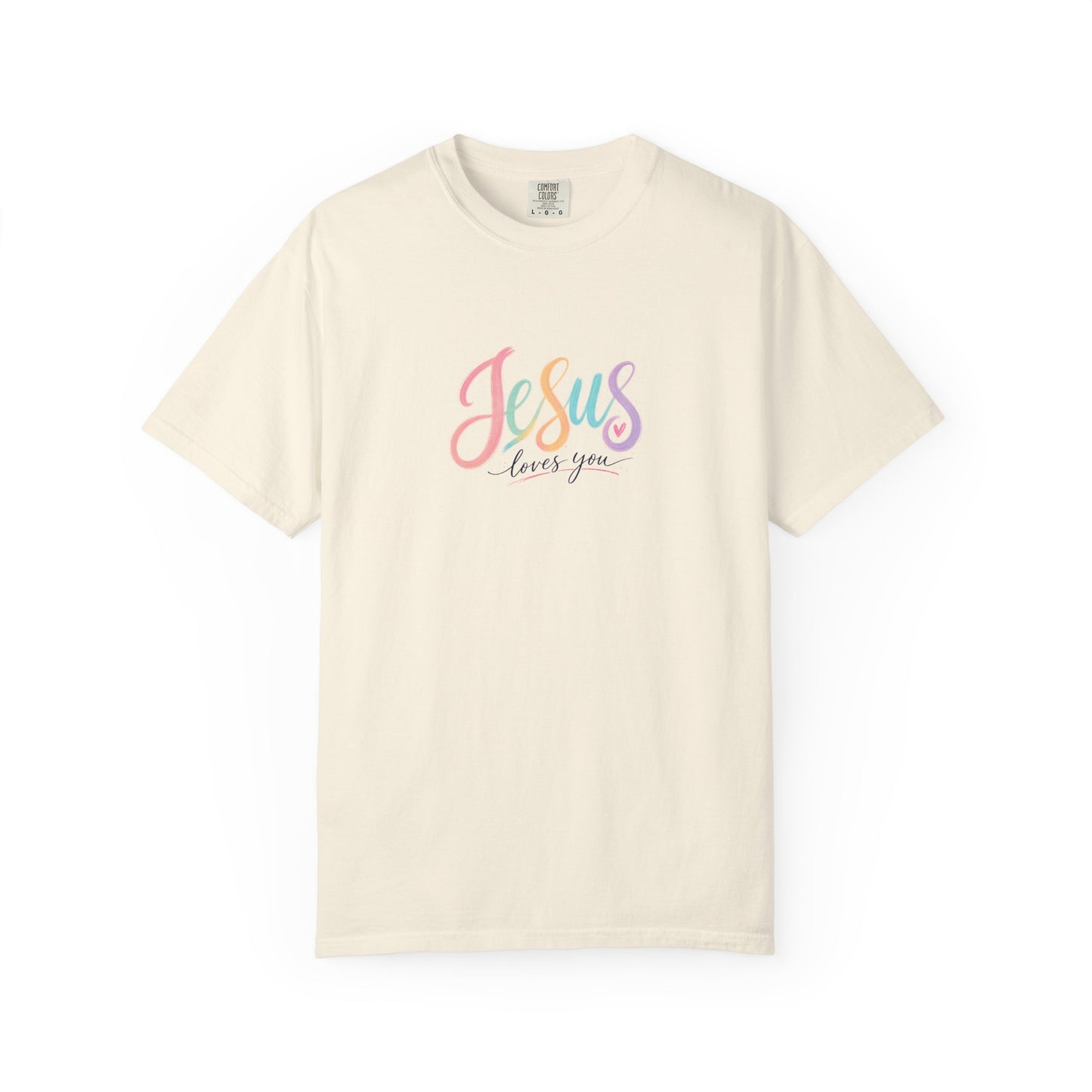 Jesus Loves You Pastel Rainbow T-Shirt