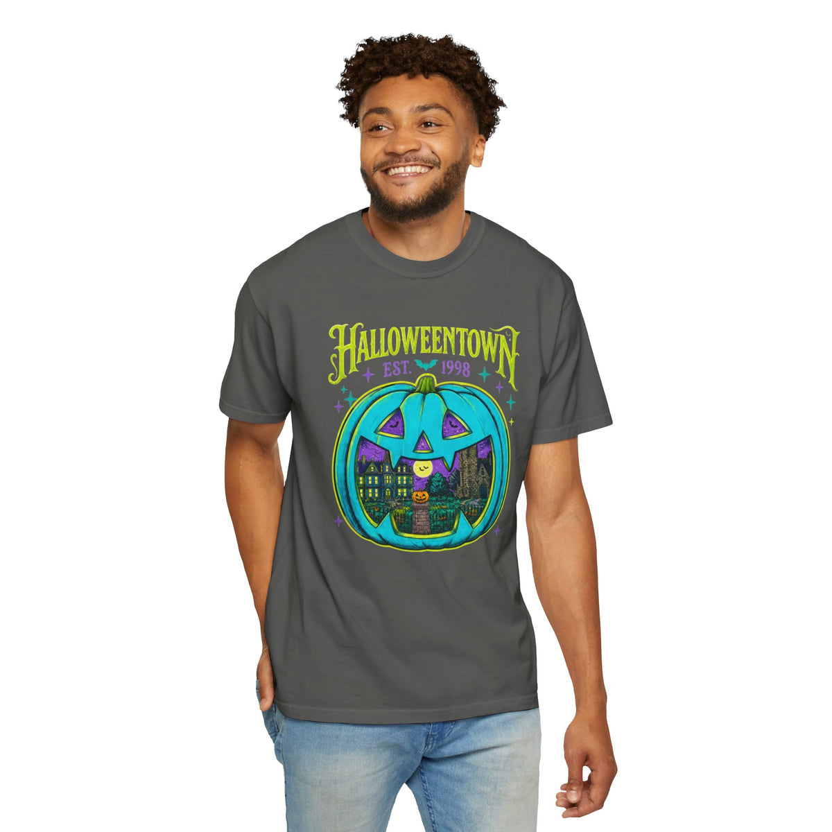 Halloweentown Pumpkin Tee — Retro Halloween Graphic T-Shirt