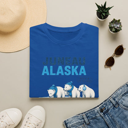 Juneau Alaska Polar Bears T-Shirt — 'Watch Out For Ice Holes' Cute Arctic Souvenir