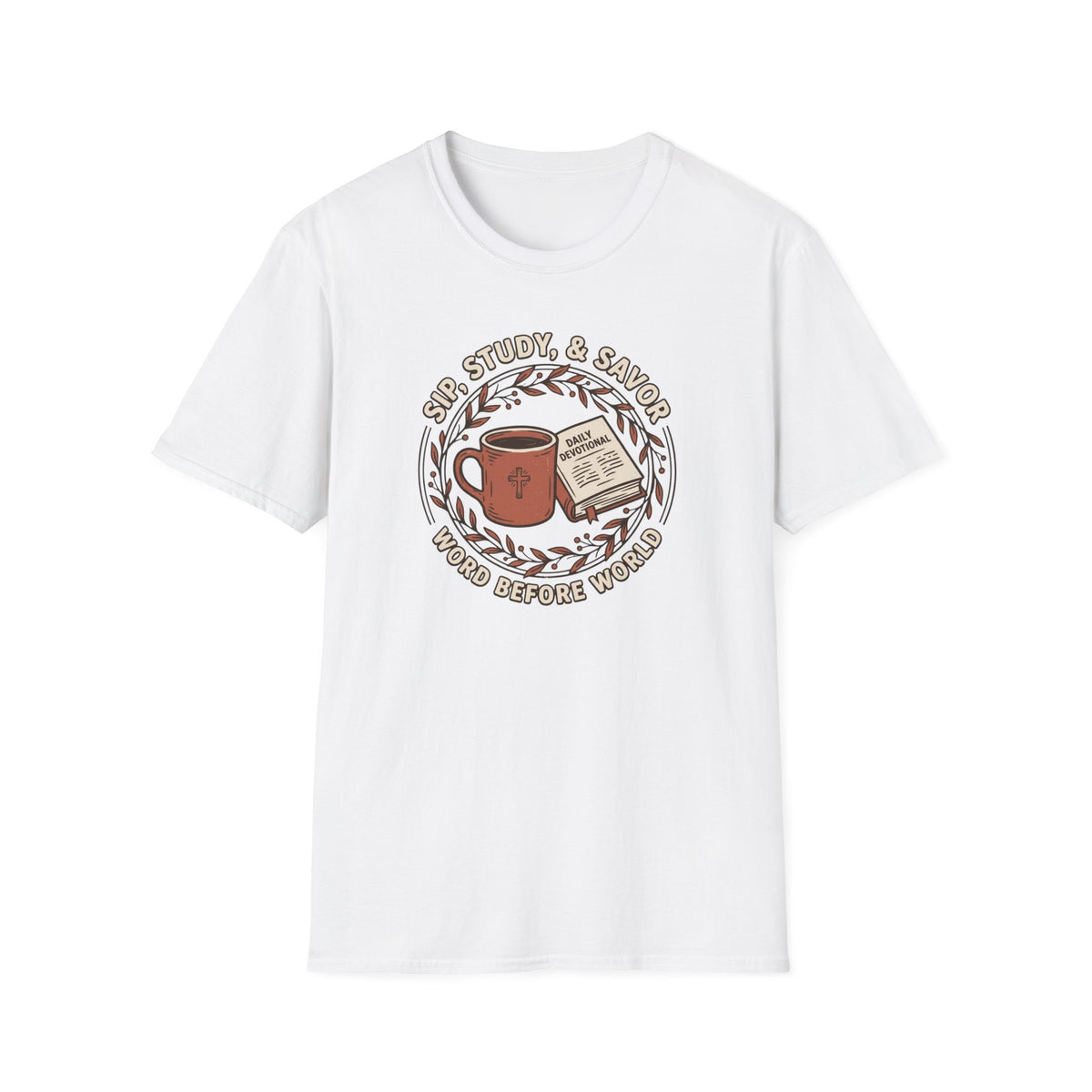 Sip, Study & Savor Coffee and Bible Lover T Shirt