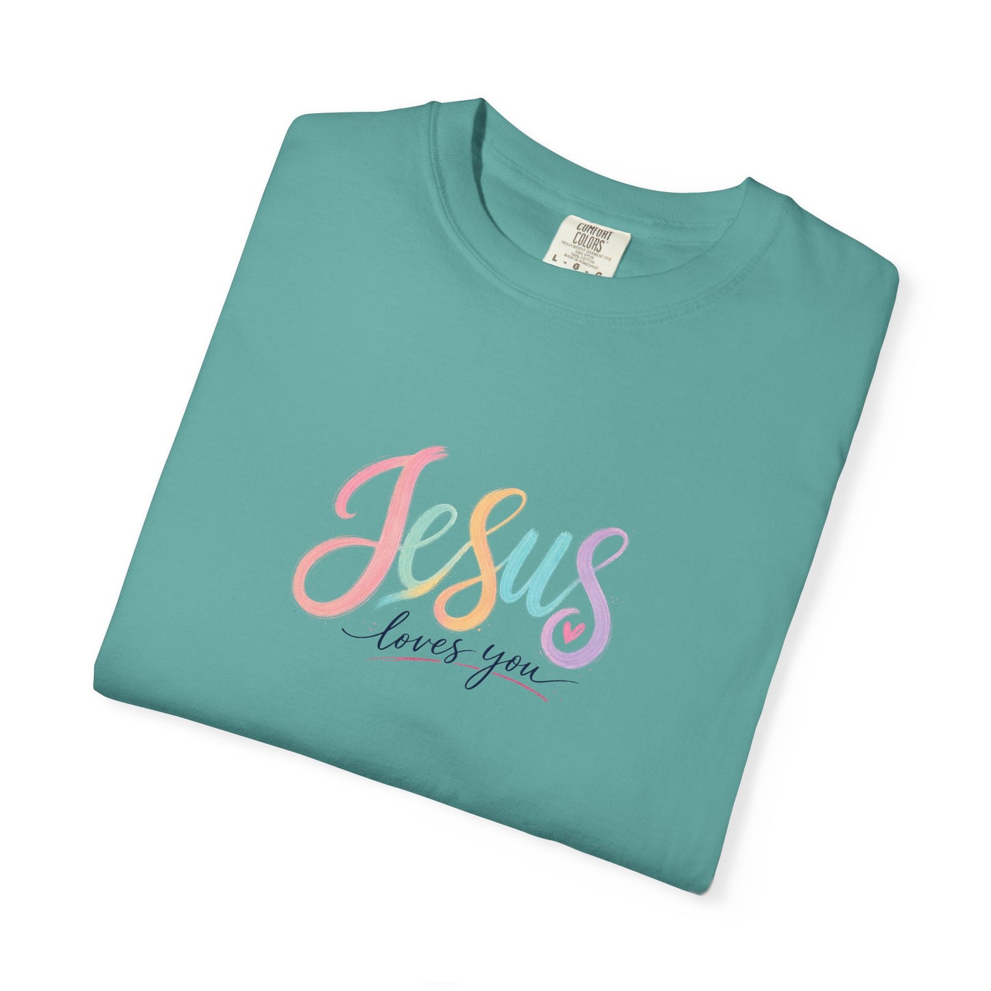 Jesus Loves You Pastel Rainbow T-Shirt