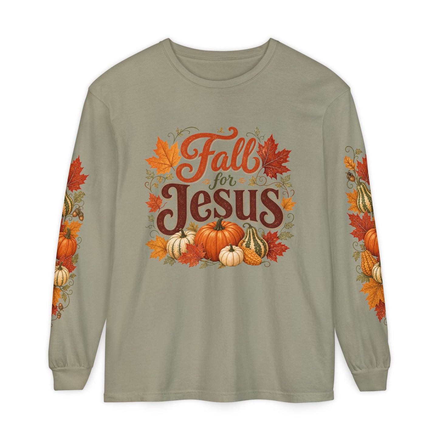 Fall for Jesus Long Sleeve Shirt