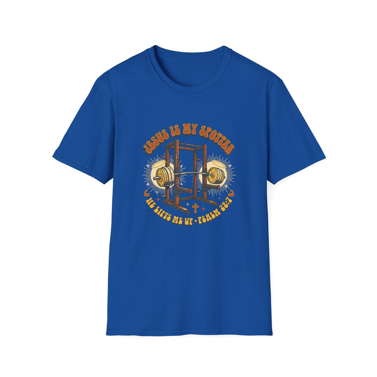 Jesus Is My Spotter Weight Lifting T Shirt