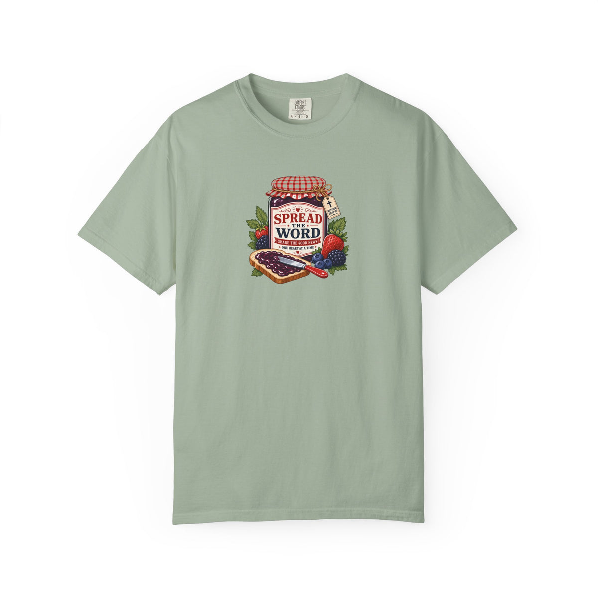 Spread the Word Vintage Strawberry Jam Christian Tee