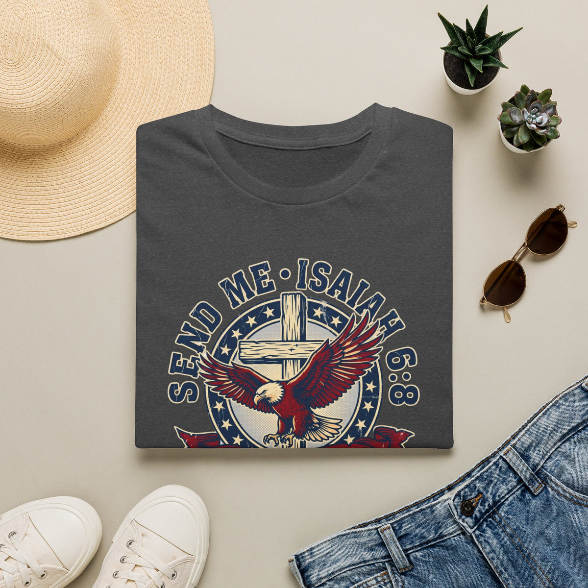 Send Me Isaiah 6:8 Christian Faith T Shirt