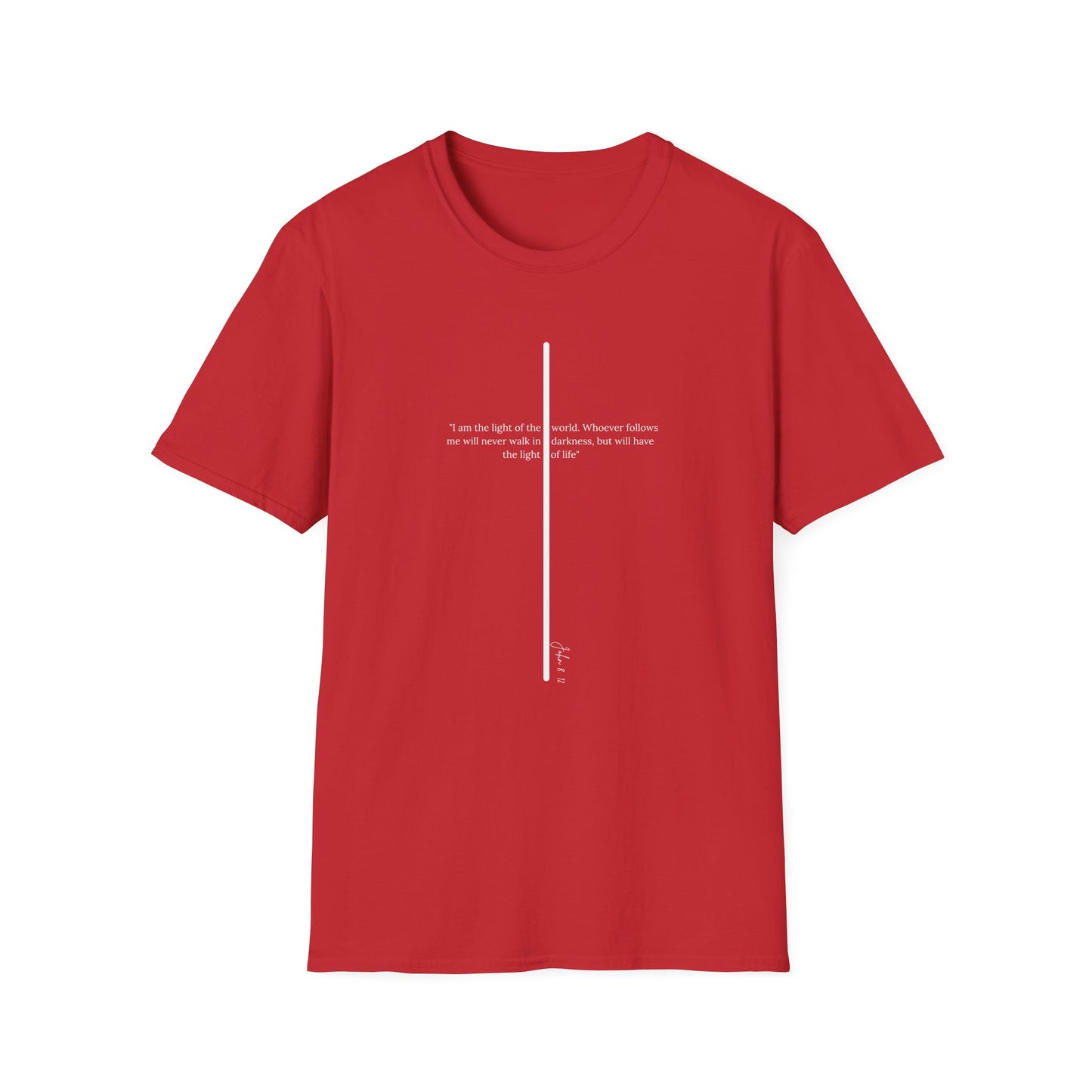 Light of The World Cross T shirt (John 8:12)