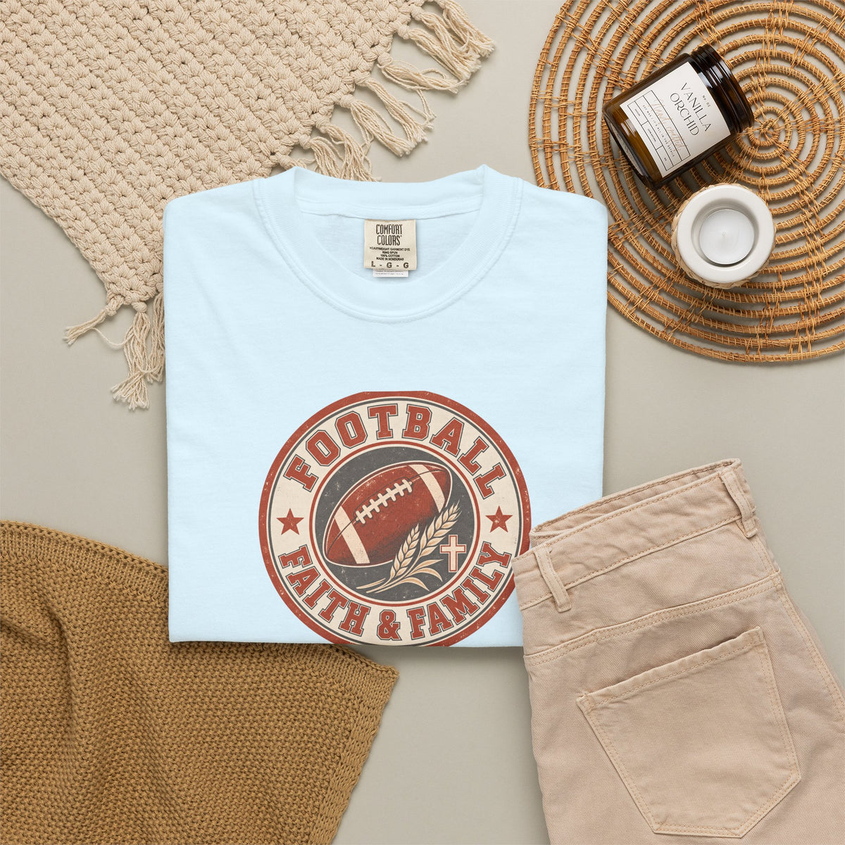 Football, Faith & Family T Shirt