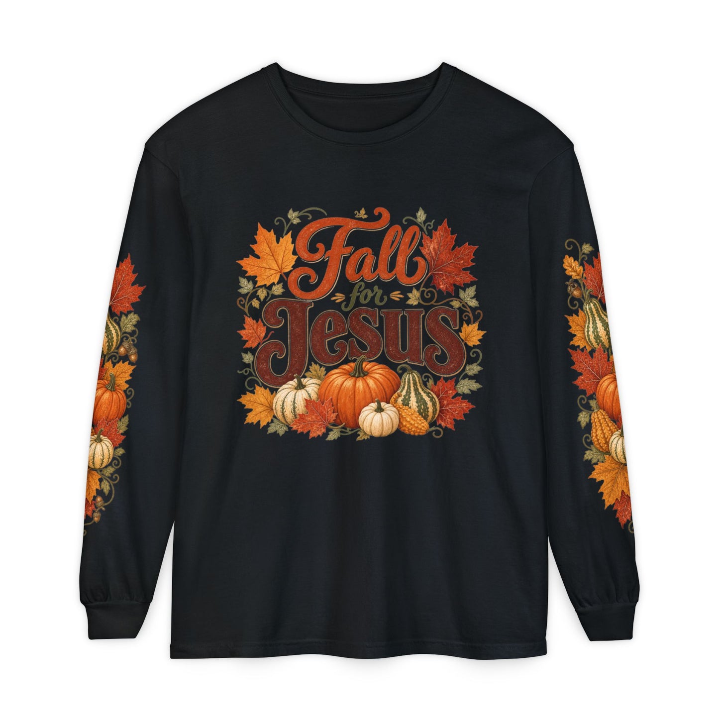 Fall for Jesus Long Sleeve Shirt