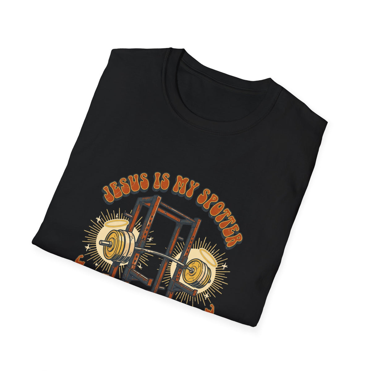 Jesus Is My Spotter Weight Lifting T Shirt