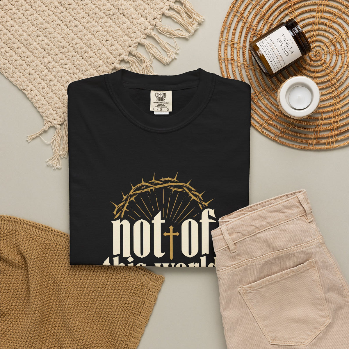 Not of This World T-Shirt — Faith Christian Tee (Set Apart • Chosen • Redeemed)