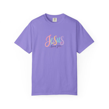 Jesus Loves You Pastel Rainbow T-Shirt