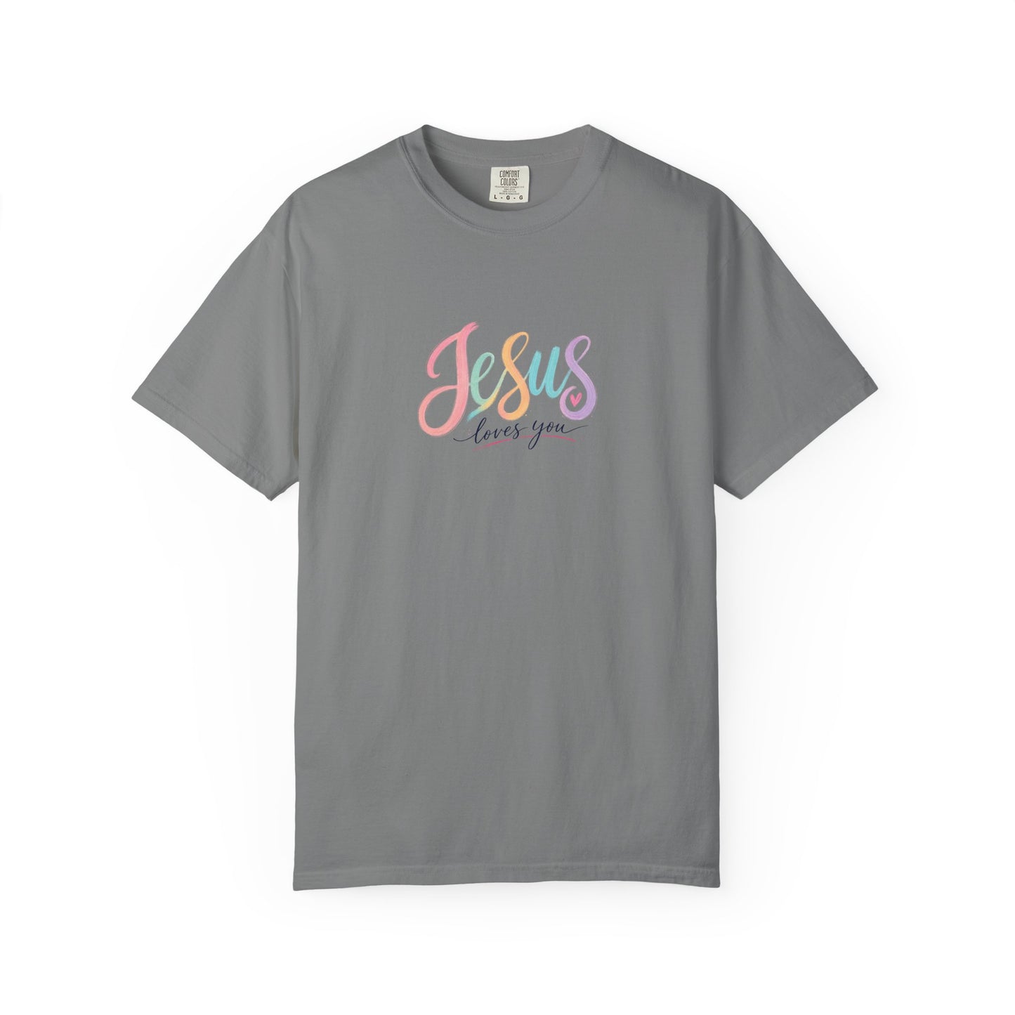 Jesus Loves You Pastel Rainbow T-Shirt