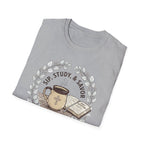 Sip, Study & Savor Psalm 5:3 Christian Coffee T Shirt