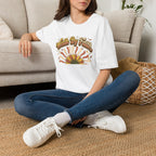 Walk by Faith Christian Sunflower Graphic T-Shirt