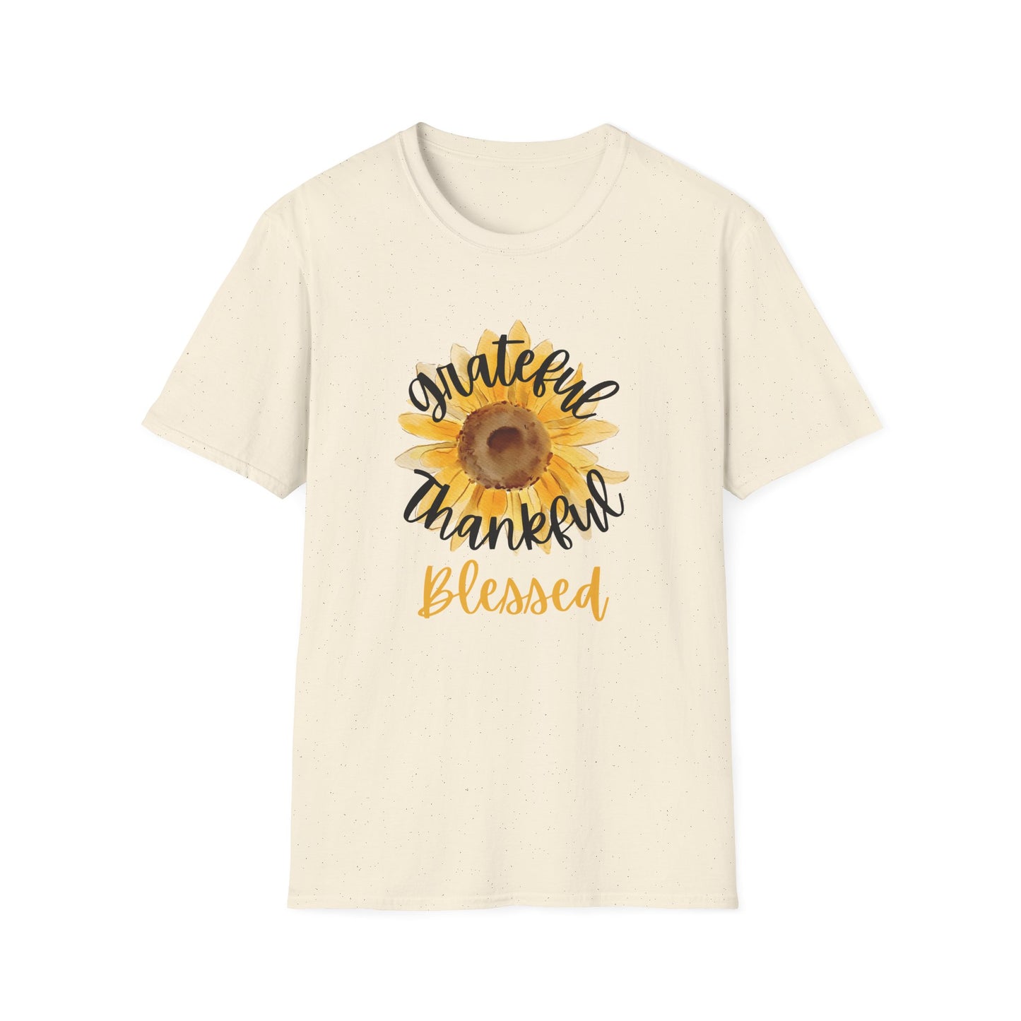Grateful Thankful Blessed Sunflower T-Shirt