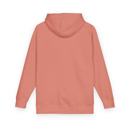 Minimal Cross Hoodie — Small Chest & Sleeve Faith Graphic