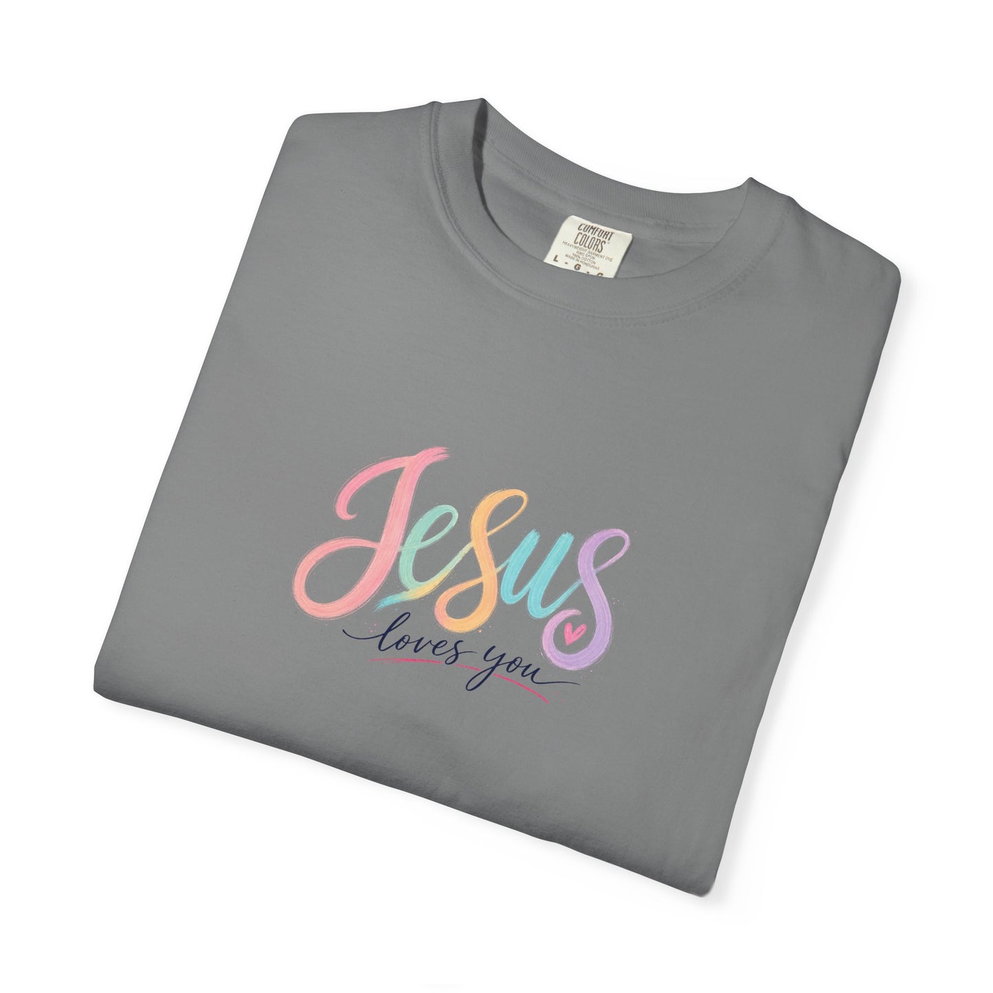 Jesus Loves You Pastel Rainbow T-Shirt