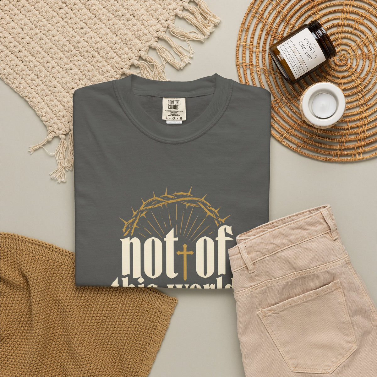 Not of This World T-Shirt — Faith Christian Tee (Set Apart • Chosen • Redeemed)