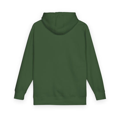 Minimal Cross Hoodie — Small Chest & Sleeve Faith Graphic