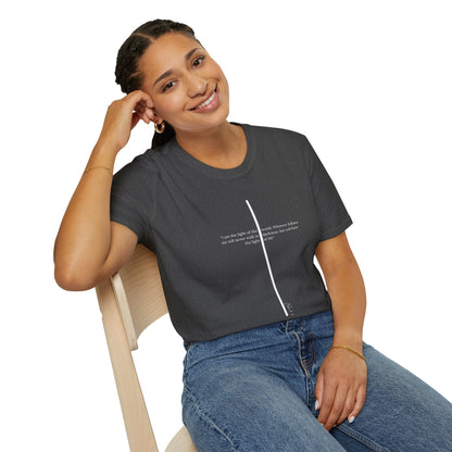 Light of The World Cross T shirt (John 8:12)
