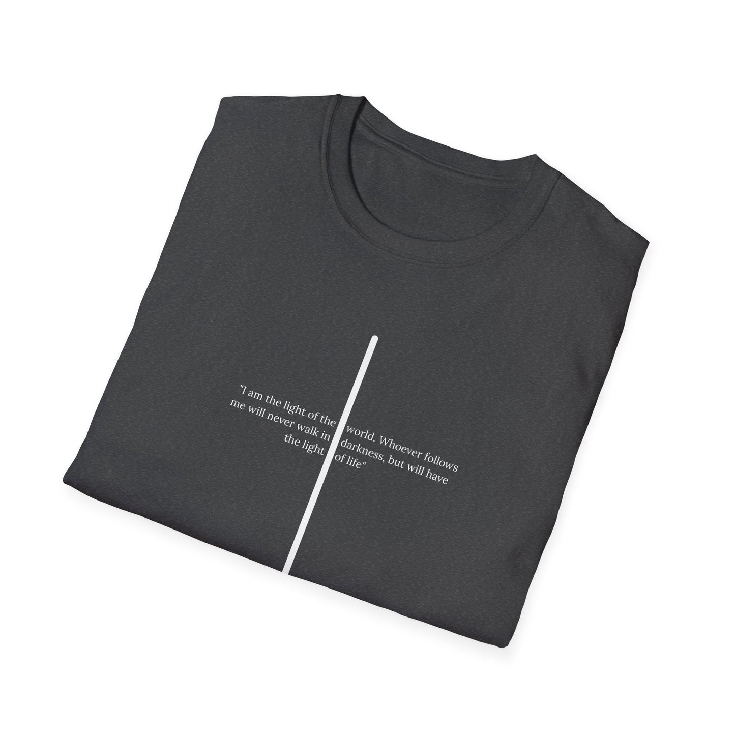 Light of The World Cross T shirt (John 8:12)