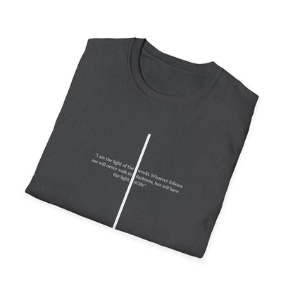 Light of The World Cross T shirt (John 8:12)