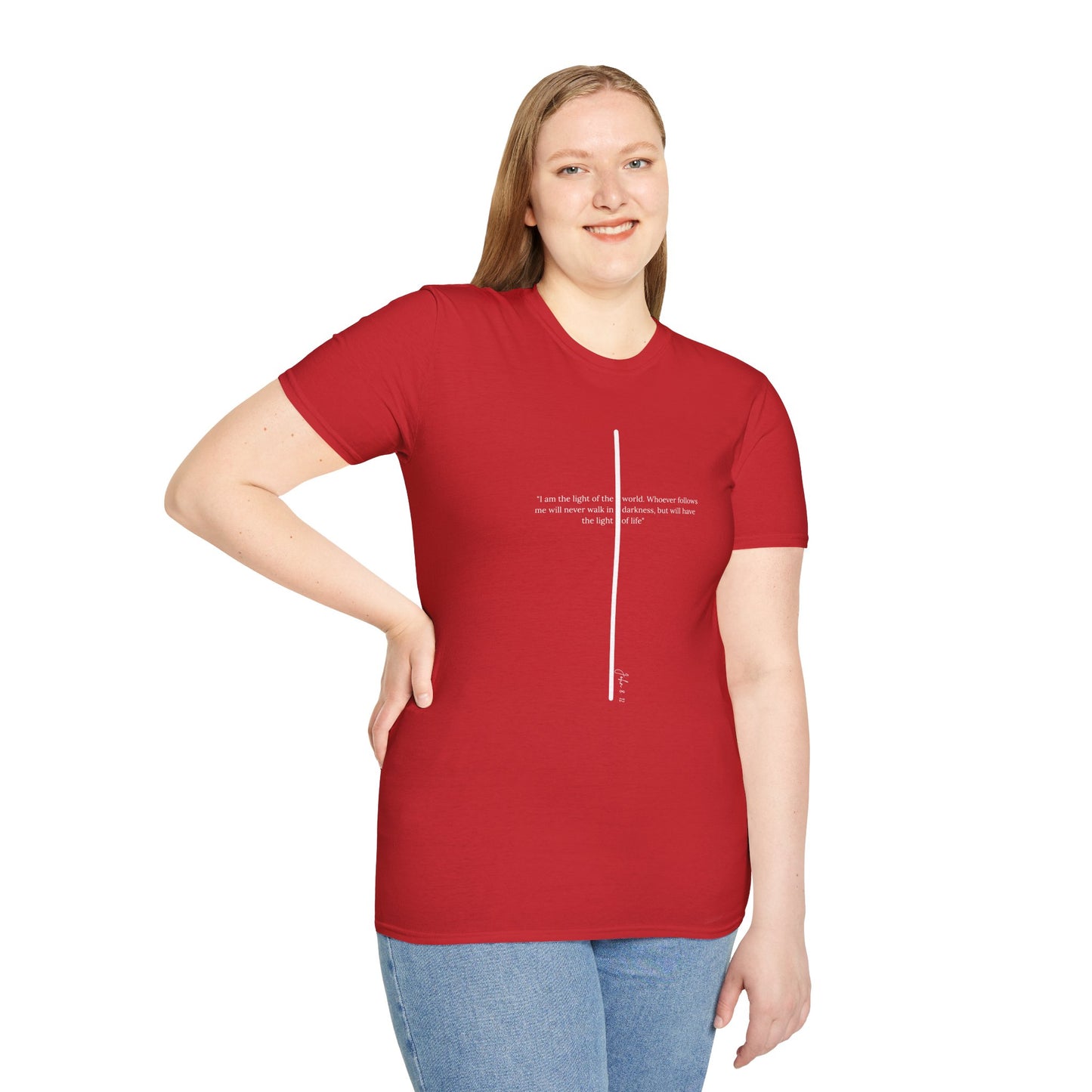Light of The World Cross T shirt (John 8:12)