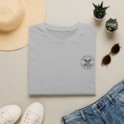 American Eagle Chest Logo T-Shirt — Minimalist Patriotic Graphic Tee