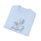 Your Story Still Being Written Inspirational Bible and Flowers T-Shirt