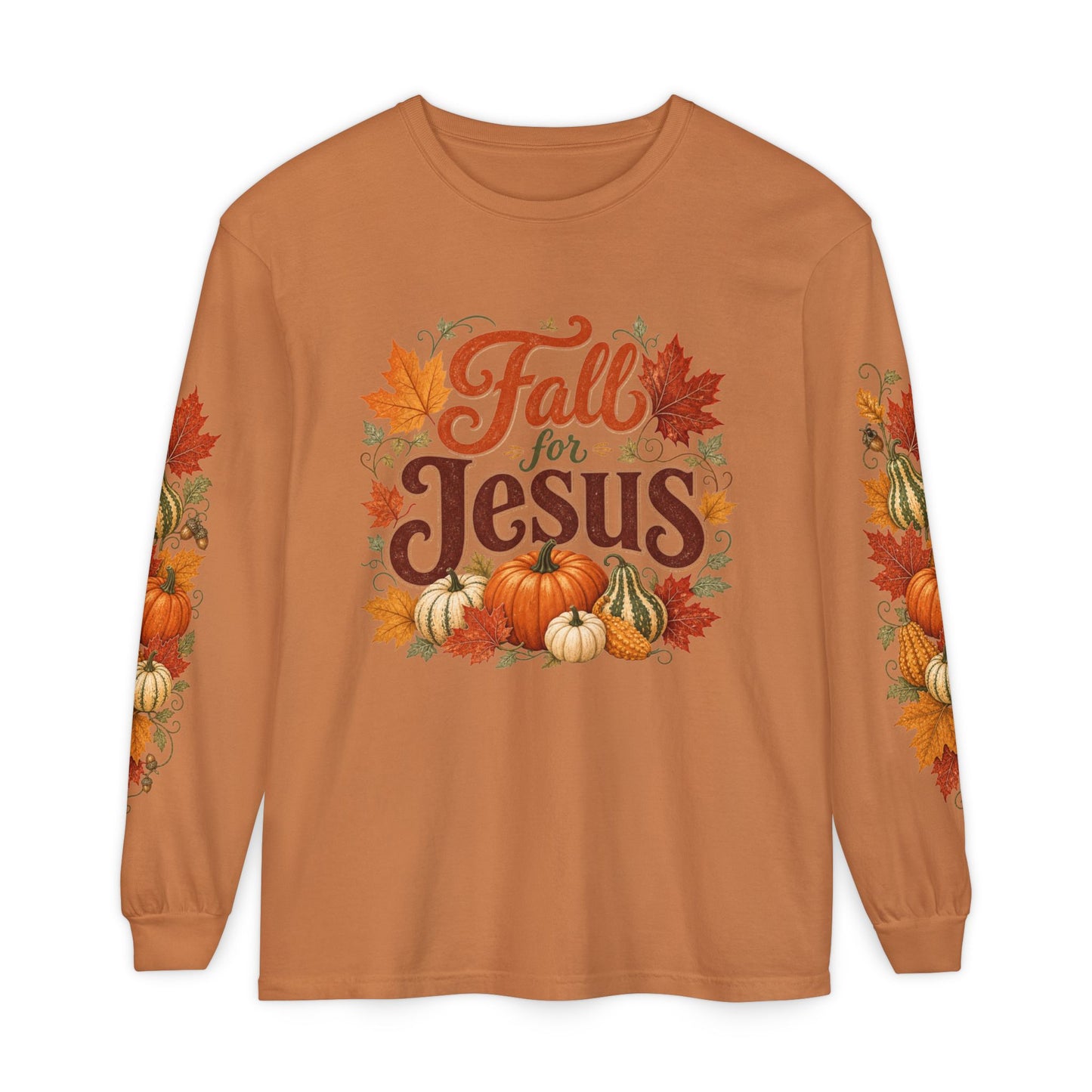 Fall for Jesus Long Sleeve Shirt