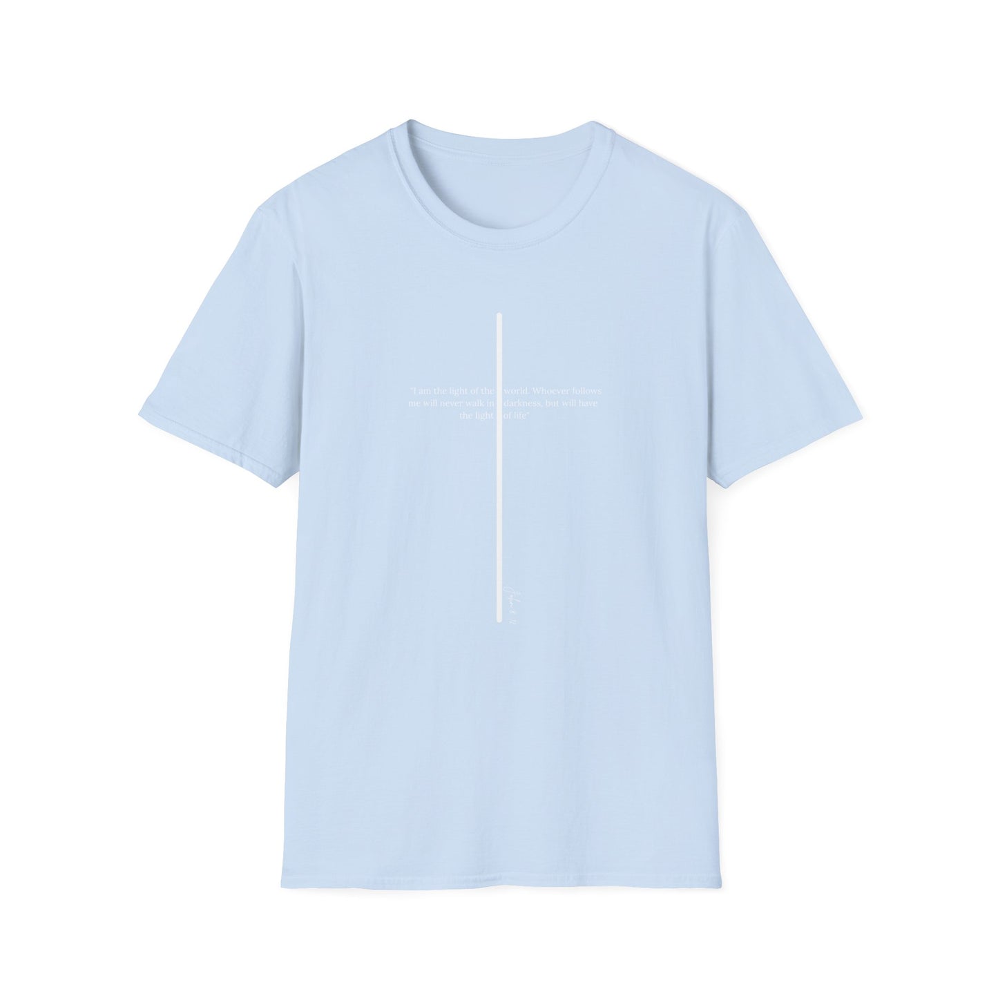 Light of The World Cross T shirt (John 8:12)