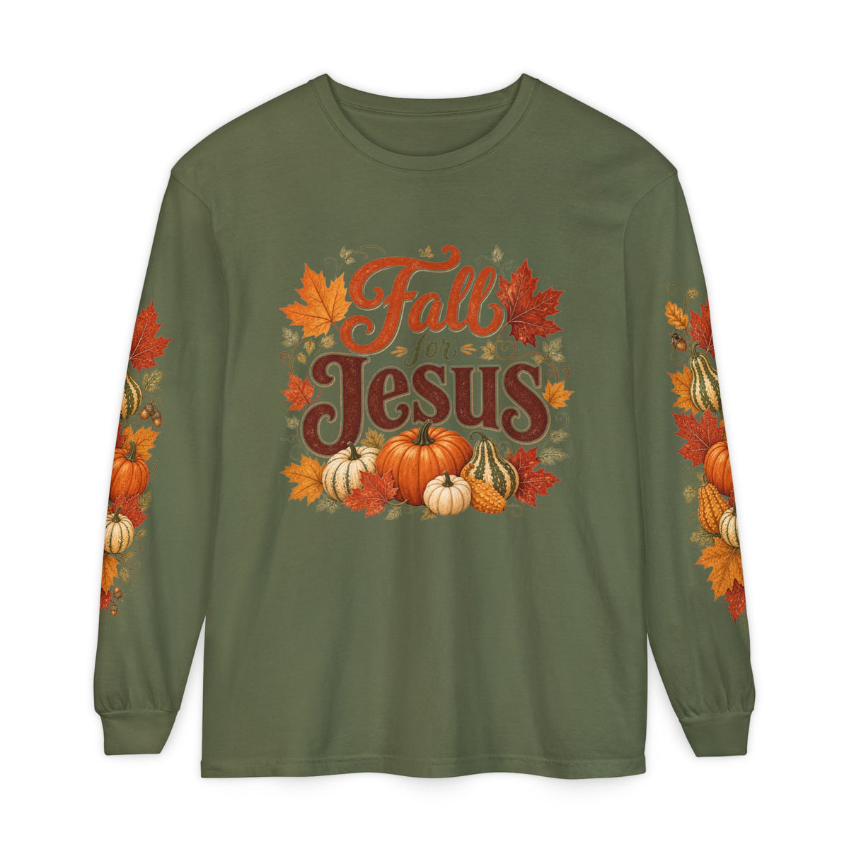 Fall for Jesus Long Sleeve Shirt