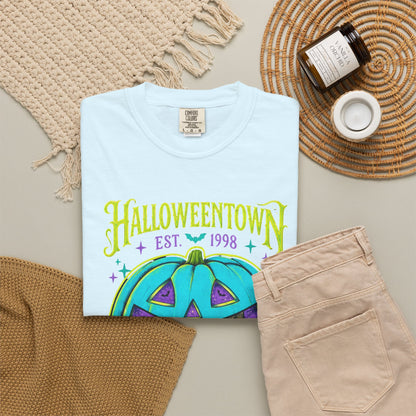 Halloweentown Pumpkin Tee — Retro Halloween Graphic T-Shirt
