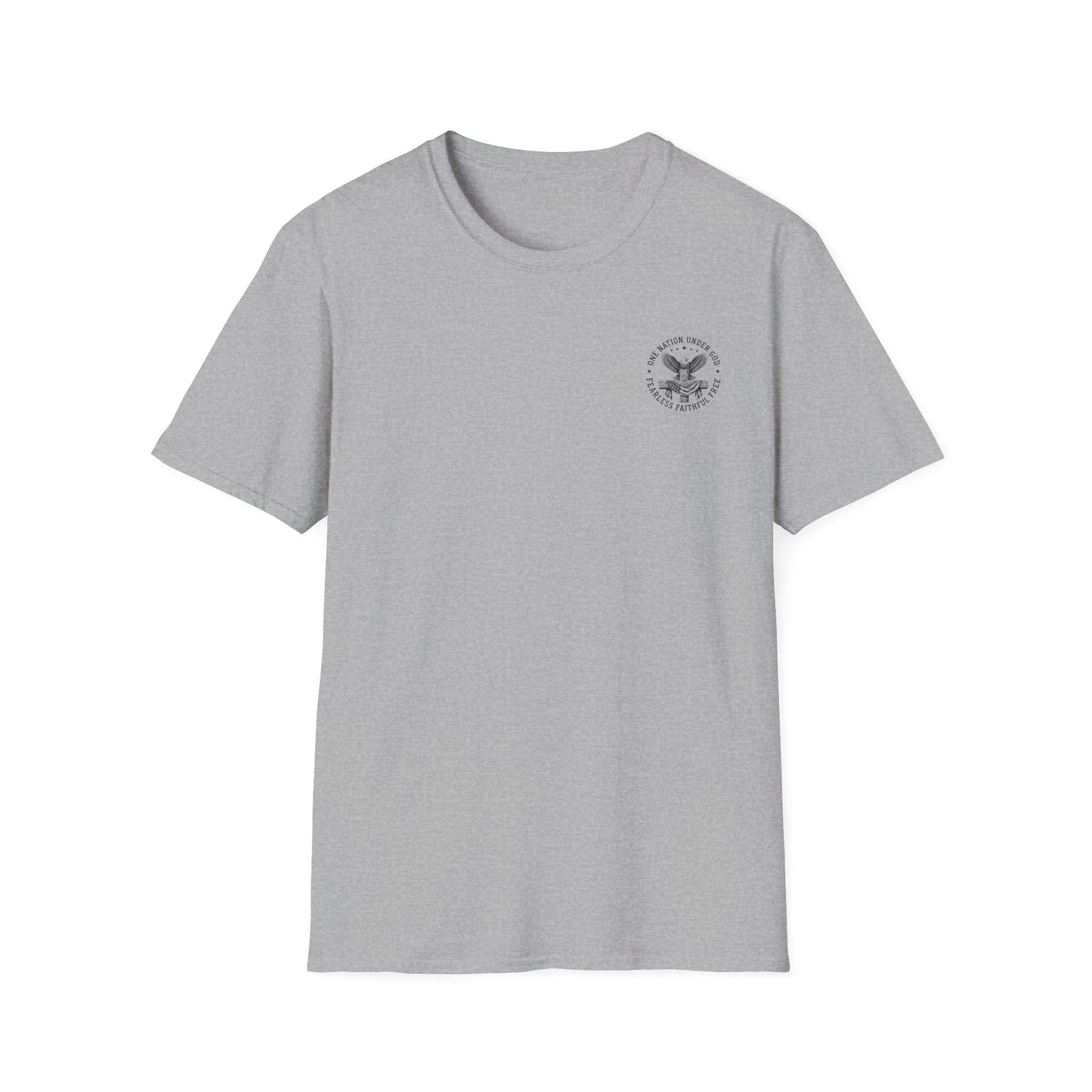 American Eagle Chest Logo T-Shirt — Minimalist Patriotic Graphic Tee