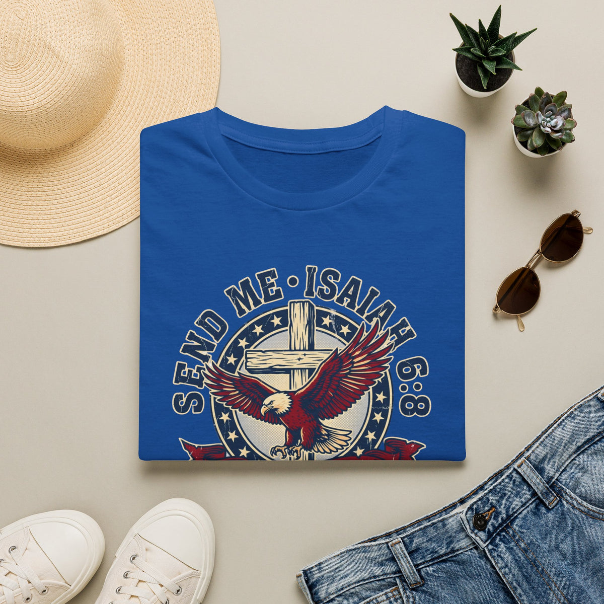 Send Me Isaiah 6:8 Christian Faith T Shirt